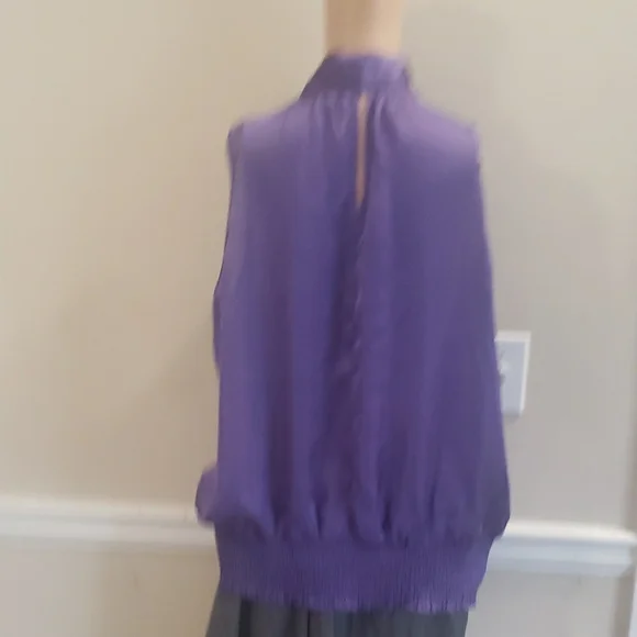 4/$20 Purple Ruffled Sleeveless Top - Picture 8 of 11